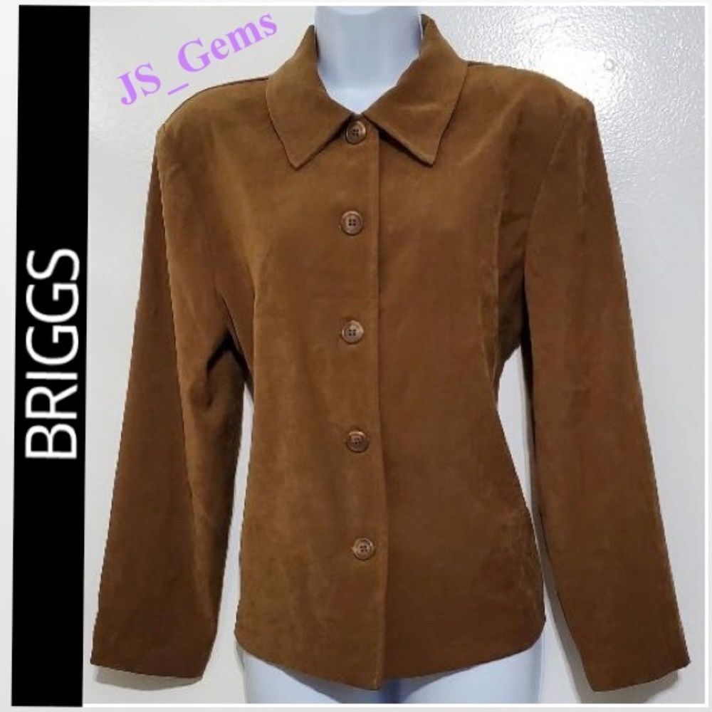 Vintage Medium Petite Brown Blazer Top